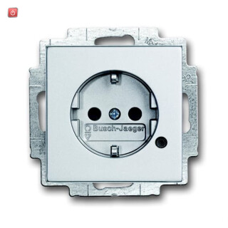 B&J2CKA002013A5285 / SCHUKO® Steckdosen-Einsatz mit LED Kontrolllicht / EAN 4011395100660