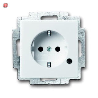 B&J2CKA002013A5286 / SCHUKO® Steckdosen-Einsatz mit LED Kontrolllicht / EAN 4011395100677