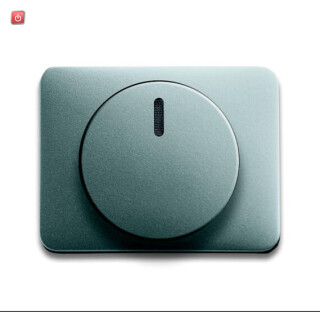 B&J2CKA006599A2855 / Zentralscheibe mit Drehknopf 6540. für Busch-Dimmer alpha exclusive ti / EAN 4011395006337