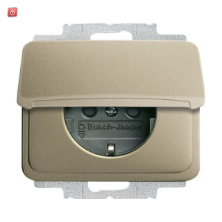 B&J2CKA002018A1464 / SCHUKO® Steckdosen-Einsatz mit Klappdeckel / EAN 4011395005422