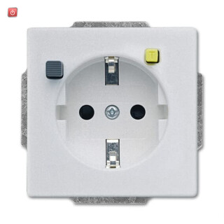 B&J2CKA003116A0668 / FI-SCHUKOMAT SCHUKO® Steckdosen-Einsatz mit Fehlerstrom-Schutzschalter / EAN 4011395229842