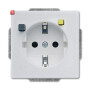 B&J2CKA003116A0668 / FI-SCHUKOMAT SCHUKO® Steckdosen-Einsatz mit Fehlerstrom-Schutzschalter / EAN 4011395229842