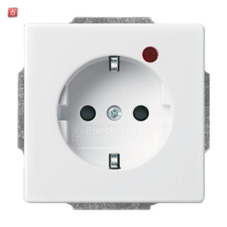 B&J2CKA002011A3833 / Busch-Protector® SCHUKO® Steckdosen-Einsatz mit Überspannungsschutz / EAN 4011395078860