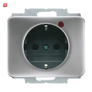 B&J2CKA002011A3829 / Busch-Protector® SCHUKO® Steckdosen-Einsatz mit Überspannungsschutz / EAN 4011395078822
