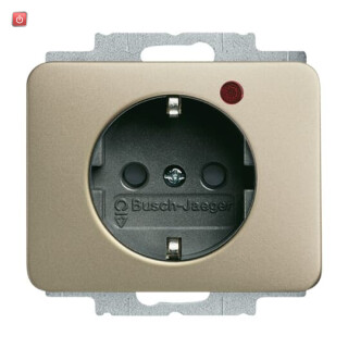 B&J2CKA002011A3828 / Busch-Protector® SCHUKO® Steckdosen-Einsatz mit Überspannungsschutz / EAN 4011395078815