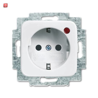 B&J2CKA002011A3817 / Busch-Protector® SCHUKO® Steckdosen-Einsatz mit Überspannungsschutz / EAN 4011395078679