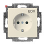 B&J2CKA002013A5267 / SCHUKO® Steckdosen-Einsatz mit Aufdruck "EDV" / EAN 4011395065457