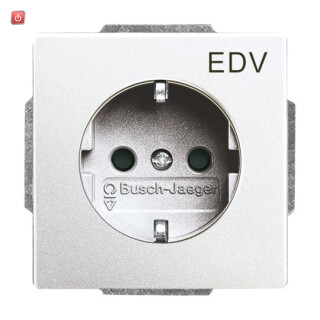 B&J2CKA002013A5273 / SCHUKO® Steckdosen-Einsatz mit Aufdruck "EDV" / EAN 4011395074954