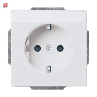 B&J2CKA002011A3810 / SCHUKO® Steckdosen-Einsatz mit Beschriftungsfeld / EAN 4011395069110