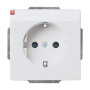B&J2CKA002011A3810 / SCHUKO® Steckdosen-Einsatz mit Beschriftungsfeld / EAN 4011395069110