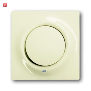 B&J2CKA001753A0076 / Zentralscheibe mit Betätigungsknopf und Glimmlampe / EAN 4011395082973