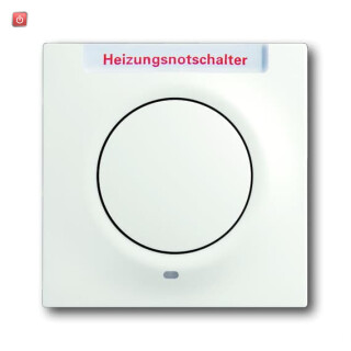 B&J2CKA001753A0184 / Zentralscheibe mit Betätigungsknopf und Glimmlampe / EAN 4011395128039