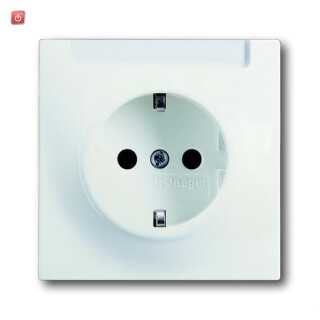 B&J2CKA002011A3893 / SCHUKO® Steckdosen-Einsatz mit Beschriftungsfeld / EAN 4011395129067