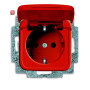 B&J2CKA002013A5308 / SCHUKO® Steckdosen-Einsatz mit Klappdeckel / EAN 4011395122853