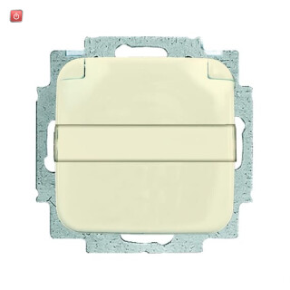 B&J2CKA002013A5311 / SCHUKO® Steckdosen-Einsatz mit Klappdeckel und Beschriftungsfeld / EAN 4011395122891