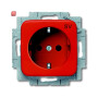B&J2CKA002013A5317 / SCHUKO® Steckdosen-Einsatz mit Aufdruck / EAN 4011395122969