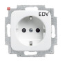 B&J2CKA002013A5320 / SCHUKO® Steckdosen-Einsatz mit Aufdruck "EDV" / EAN 4011395122990