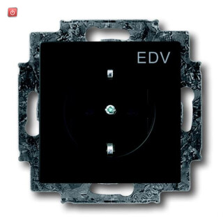B&J2CKA002013A5332 / SCHUKO® Steckdosen-Einsatz mit Aufdruck "EDV" / EAN 4011395130032