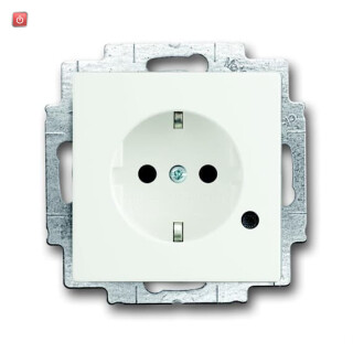 B&J2CKA002013A5336 / SCHUKO® Steckdosen-Einsatz mit LED Kontrolllicht / EAN 4011395131671