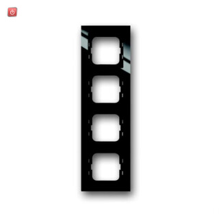 B&J2CKA001753A4129 / Abdeckrahmen Busch-axcent® flat 4-fach Rahmen / EAN 4011395170830
