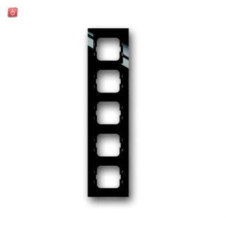 B&J2CKA001753A4130 / Abdeckrahmen Busch-axcent® flat 5-fach Rahmen / EAN 4011395170847