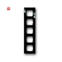 B&J2CKA001753A4130 / Abdeckrahmen Busch-axcent® flat 5-fach Rahmen / EAN 4011395170847