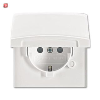B&J2CKA002064A0294 / SCHUKO® Steckdosen-Einsatz mit Klappdeckel / EAN 4011395172254