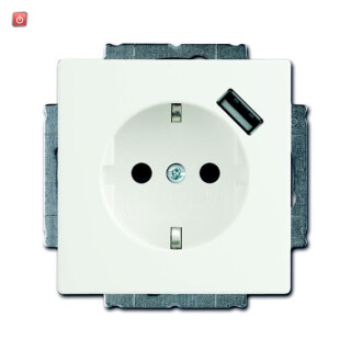B&J2CKA002011A6161 / SCHUKO® USB-Steckdose mit erh. Berührungsschutz / EAN 4011395164365