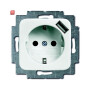 B&J2CKA002011A6157 / SCHUKO® USB-Steckdose mit erh. Berührungsschutz / EAN 4011395164327