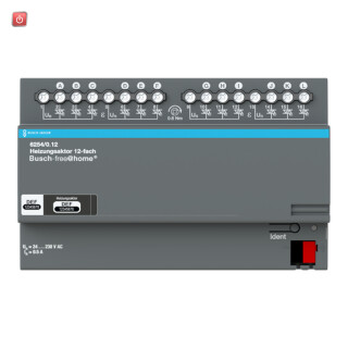 B&J2CKA006220A0026 / 6254/0.12 Heizungsaktor, 12fach, 230 V, REG, BJE / EAN 4011395180426