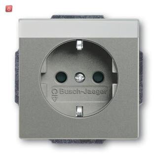 B&J2CKA002013A5426 / SCHUKO® Steckdosen-Einsatz mit Beschriftungsfeld/erh. Berührungsschutz / EAN 4011395228906