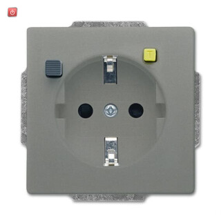 B&J2CKA003116A0666 / FI-SCHUKOMAT SCHUKO® Steckdosen-Einsatz mit Fehlerstrom-Schutzschalter / EAN 4011395229811