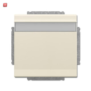 B&J2CKA002018A1538 / SCHUKO® Steckdosen-Einsatz mit Klappdeckel und Beschriftungsfeld / EAN 4011395229408