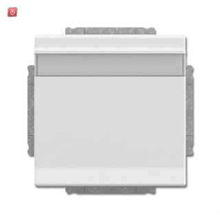 B&J2CKA002018A1541 / SCHUKO® Steckdosen-Einsatz mit Klappdeckel und Beschriftungsfeld / EAN 4011395229439