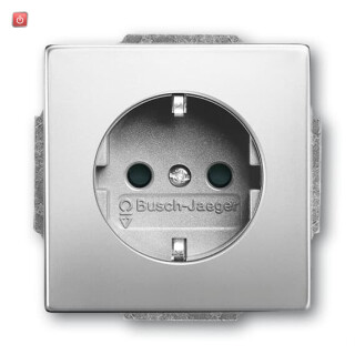 B&J2CKA002013A5460 / SCHUKO® Steckdosen-Einsatz Busch-steplight® mit Nachtorientierungslich / EAN 4011395228531