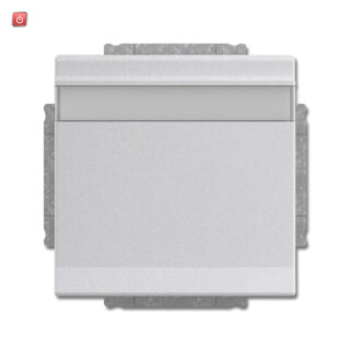 B&J2CKA002018A1539 / SCHUKO® Steckdosen-Einsatz mit Klappdeckel und Beschriftungsfeld / EAN 4011395229415