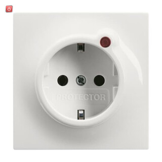 B&J2CKA002011A3841 / Busch-Protector® SCHUKO® Steckdosen-Einsatz mit Überspannungsschutz / EAN 4011395078976