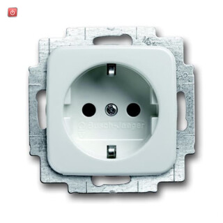 B&J2CKA002013A5291 / SCHUKO® Steckdosen-Einsatz Busch-steplight® mit Nachtorientierungslich / EAN 4011395100738