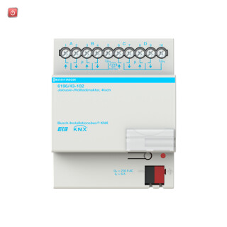 B&J2CKA006151A0223 / 6196/43-102 Jalousie-/Rollladenaktor, 4fach, 230 V AC, REG, BJE / EAN 4011395132456
