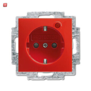 B&J2CKA002011A6240 / Busch-Protector® SCHUKO® Steckdosen-Einsatz mit Überspannungsschutz / EAN 4011395192252