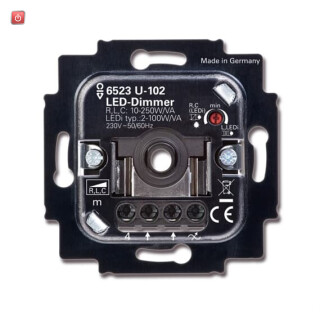 B&J2CKA006512A0334 / Busch-Drehdimmer UP, LED, 2-100 W / EAN 4011395212677