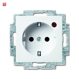 B&J2CKA002011A6239 / Busch-Protector® SCHUKO® Steckdosen-Einsatz mit Überspannungsschutz / EAN 4011395192238