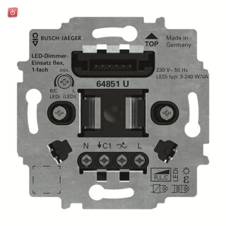 B&J2CKA006500A0012 / 64851 U LED-Dimmer-Einsatz flex, 1-fach UP, LED, 3-240VA / EAN 4011395294192