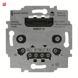 B&J2CKA006400A0095 / 64831 U Jalousie-Einsatz flex, 1-fach / EAN 4011395294710