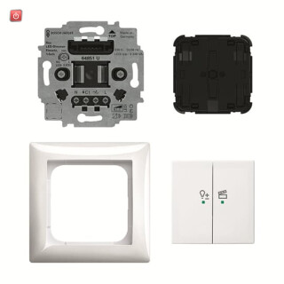 B&J2CKA006200A0293 / 62851 UJ-914-WL LED-Dimmer-Ein. flex, 1f Komplettset mit 2-fach Bedien / EAN 4011395294161