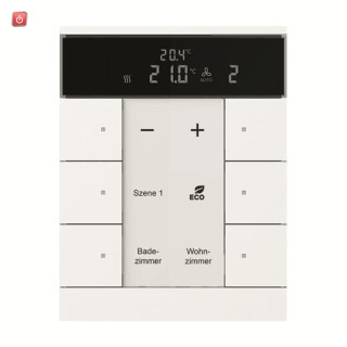 B&J2CKA006330A0033 / Raumtemperaturregler Nebenstelle mit Bedienfunktion 6-fach Busch-Tento / EAN 4011395298671