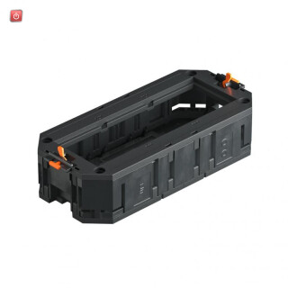 BET7408723 / Universalträger für 3 Modul45-Geräte 165x76x40, PA, graphitschwarz, RA / EAN 4012196435289