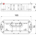 BET7408723 / Universalträger für 3 Modul45-Geräte 165x76x40, PA, graphitschwarz, RA / EAN 4012196435289