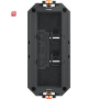 BET7408723 / Universalträger für 3 Modul45-Geräte 165x76x40, PA, graphitschwarz, RA / EAN 4012196435289