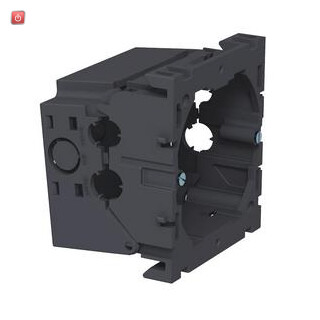 BET6288610 / Geräteeinbaudose 1-fach 71x76x51, PA, eisengrau, RAL 7011 / EAN 4012195148678
